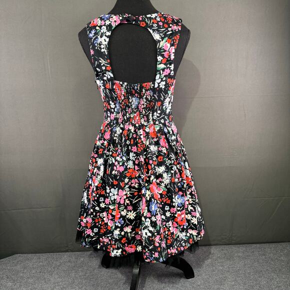 Free People Dress Women 2 Sunkissed Summer Mini Boho Coquette Floral Tulle - Picture 4 of 16